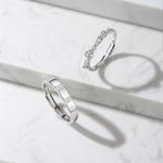 PARAS KORS Пара серебряных колец S925 Unisex - фото 5