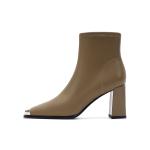 Ботильоны женские Harson, цвет Khaki (heel height 5.5cm) - фото 16