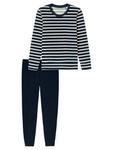 Пижама SCHIESSER  Casual Essentials, Night Blue/White - фото