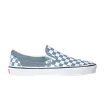 Кроссовки Vans Classic Slip-On, Checkerboard - Stormy Weather Blue - фото
