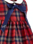 Платье в клетку Monnalisa, красный - фото 3