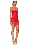 Платье мини For Love & Lemons Della, красный - фото 2