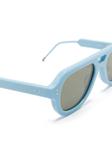 Thom Browne Eyewear солнцезащитные очки-пилоты, синий - фото 3