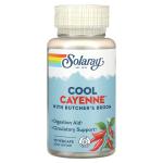 Solaray Cool Cayenne с метлой мясника, 90 растительных капсул - фото