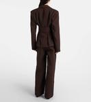 Широкие брюки с высокой посадкой Rotate, Chicory Coffee - фото 3