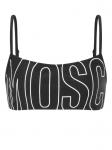 Топ бикини с логотипом Moschino, черный - фото