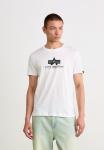 Футболка Alpha Industries Print T-shirt, White/Black/White - фото