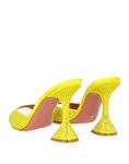 Сандалии Amina Muaddi, лаймовый - фото 3