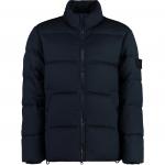 Пуховик мужской синий Stone Island - фото