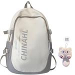 WARRIOR Нейлоновый рюкзак унисекс черно-белый, White Gray[Exclusive Charm 2] - фото