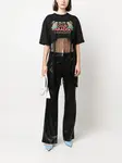 Футболка с графичным принтом MSGM, черный - фото 2