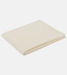 Полосатый кашемировый шарф The Row, экрю - фото