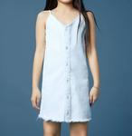 Голубое джинсовое платье в полоску DL1961 - Kids', синий - фото 3