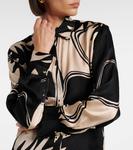 Блузка с принтом Eileen Poupette St Barth, Black Oasis - фото 5