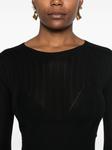 Lanvin джемпер с ребристой вязкой, черный - фото 5