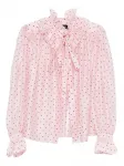 Блузка в горох STYLAND, розовый - фото