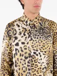 Рубашка с леопардовым принтом Roberto Cavalli, желтый - фото 5