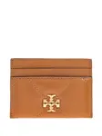 Стеганый картхолдер с логотипом Kira Tory Burch, коричневый - фото