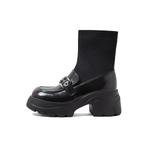 Женские эластичные ботинки-носки, черные/кофейные COMELY, Coffee - фото