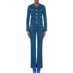 Куртка женская синяя MOSCHINO - фото 3