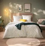 Постельное белье Mako Interlock Jersey Cassandra orange 135x200 см + 80x80 см Estella - фото 5