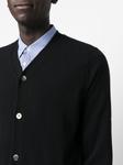 Comme Des Garçons Shirt шерстяной кардиган с V-образным вырезом, черный - фото 5