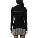 Воротник-стойка вязаный топ MSGM, черный - фото 6