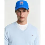 Свитер Gant 8030562 v neck, синий - фото 4