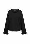 Толстовка ROLLED EDGE LONG SLEEVE Ulla Popken, черный - фото 5