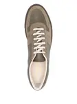 Кроссовки из кожи и замши Common Projects, зеленый - фото 4