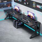 Компьютерный стол Naijia для двоих, игровой стол 180 см, домашний рабочий стол, письменный стол, Sesame Black - фото 3