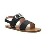 Кожаные сандалии Saba Liu Jo, черный - фото