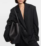 Сумка-ведро из кожи Belvedere The Row, Black Shg - фото 2