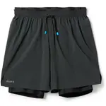 Двухслойные шорты 7 дюймов Janji, Midnight - фото