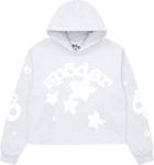 Худи Sp5der Cropped Beluga 'Heather Grey', серый - фото