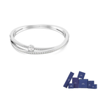 Браслет Hyperbola Swarovski, серебро - фото