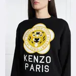 Шерстяной свитер обычного кроя Kenzo, черный - фото 4