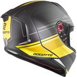 Шлем Bogotto ff110 cinder, Black Matt/Yellow - фото 3