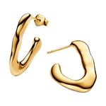 Pandora 14K Gold Plating серьги Women's Gold - фото 4