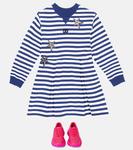 Полосатое платье из хлопкового джерси Dolce&Gabbana, синий - фото 2