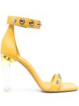 Rick Owens босоножки с люверсами, желтый - фото