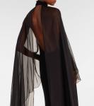 Тилли платье-джерси с пелериной Ralph Lauren Collection, Black - фото 6