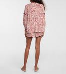 Блузка Клара с леопардовым принтом Poupette St Barth, Red Eze - фото 3