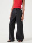 Широкие джинсы Drew HUSH, Washed Black - фото