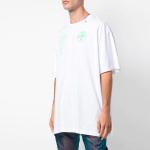 Футболка 2020 ss street style oversize short sleeve Off-White, белый - фото 3