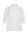Рубашка KAFFE CURVE Blouse Thori, белый - фото