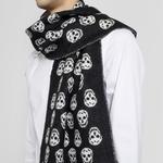 Реверсивный шарф с черепом Alexander McQueen - фото 5