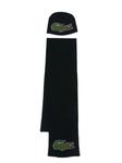 Lacoste комплект из шапки бини и шарфа с логотипом, синий - фото