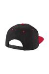 Кепка Snapback с контрастными 5 панелями Beechfield, черный - фото 2