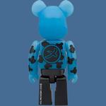 BE@RBRICK Plum Group Blue Glow In The Dark Hang Tag Box 100% - фото 6
